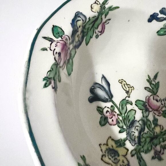 Booths Vintage Floral China Dish Made in England Ceylon Ivory Old Staffordshire - Picture 2 of 7